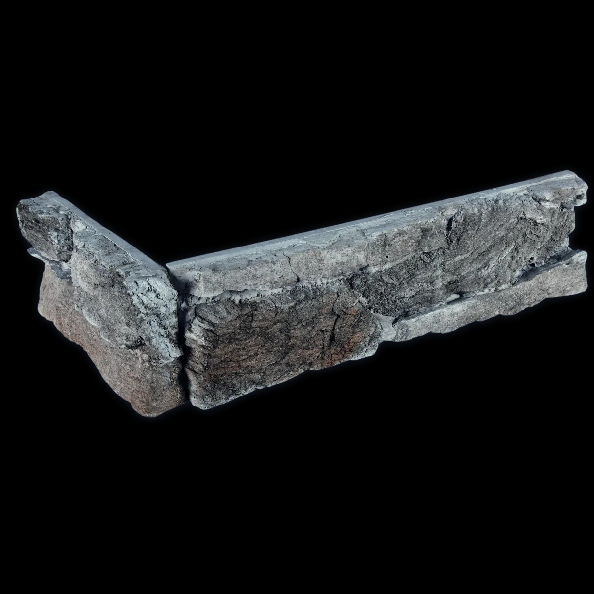 Falburkolat Rock antracit - Edge piece