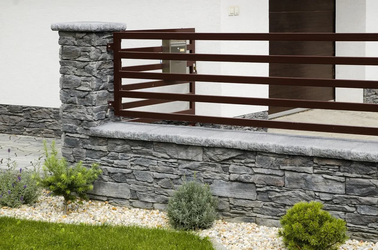Falburkolat Rock antracit - Edge piece